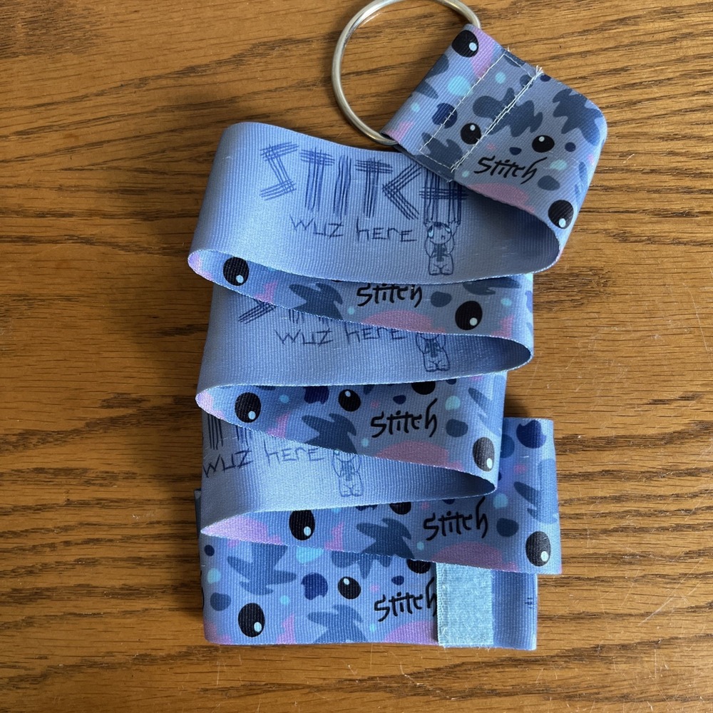 Disney Pin Trading Lanyard Lilo & Stitch Fabric Lanyard Extra Wide Shanghai
